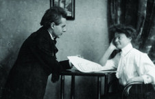 With his private student in composition, Gizella Selden-Goth, 1908