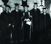 As honorary doctor of Columbia University, November 1940