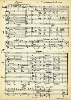 The first and the last page of the Cantata profana in the Universal Edition facsimile first edition of 1934; © 1934, Universal Edition