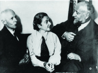 With his wife Ditta and Ernest Ansermet, October 31, 1938